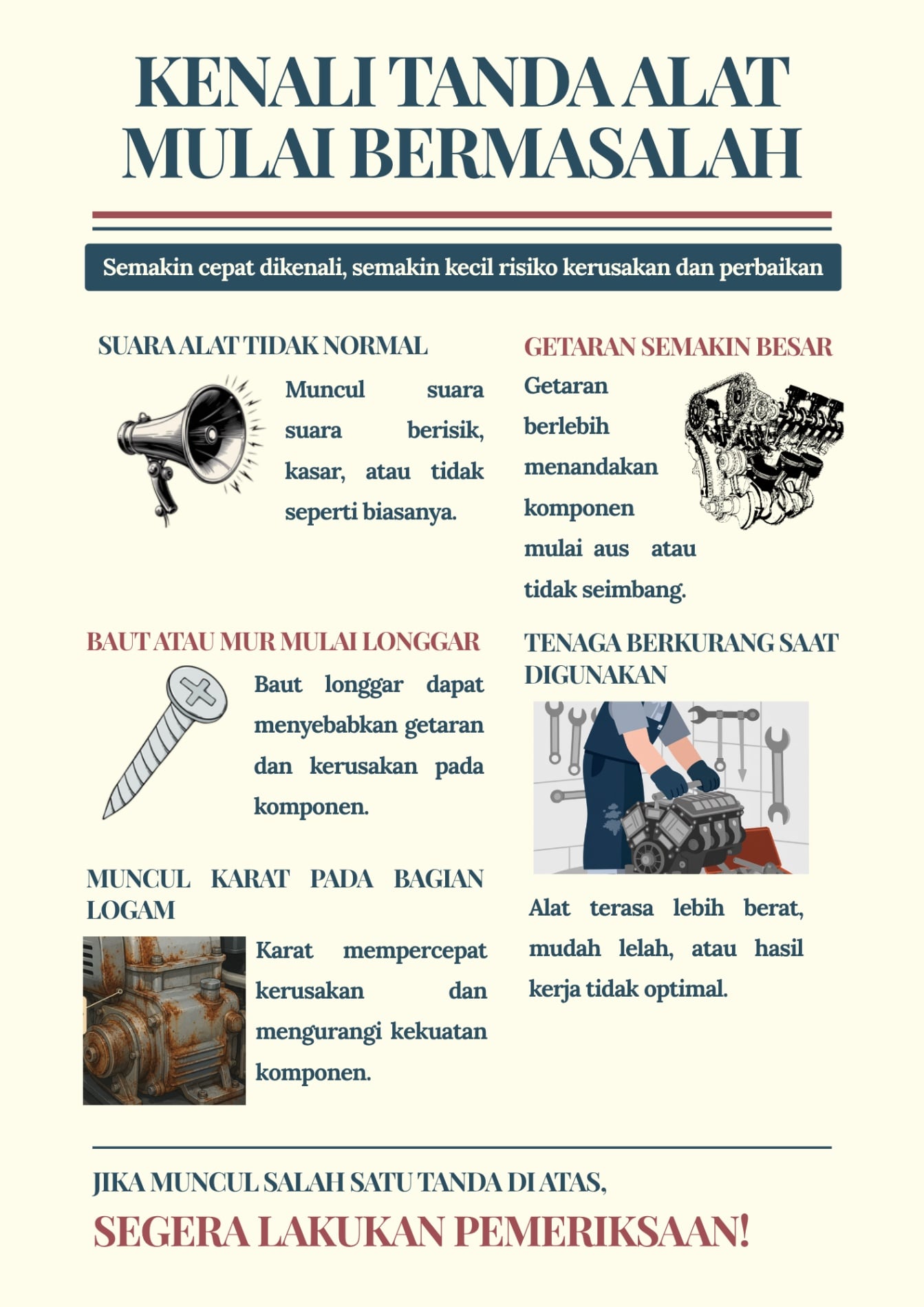Tanda Alat Mulai Bermasalah